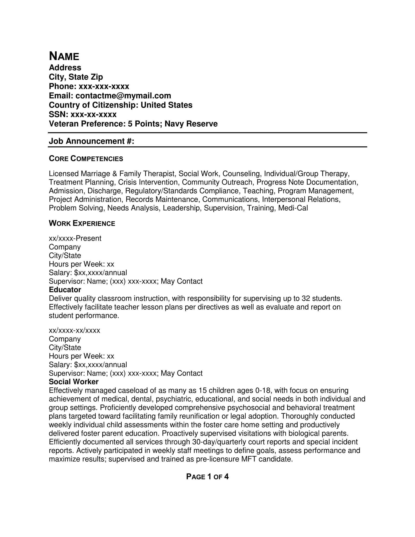 FREE Resume Samples Resume Writing Group